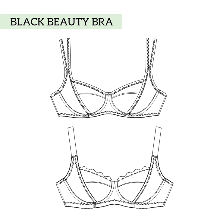 Black Beauty Bra - Emerald Erin